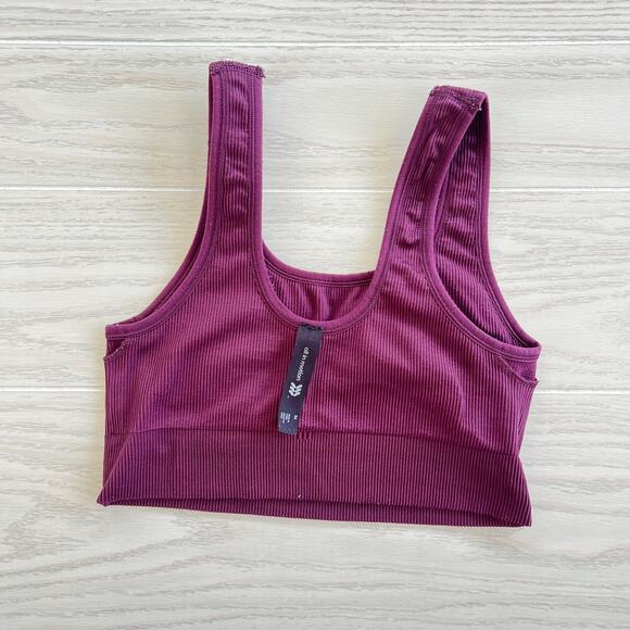 All in Motion Women's Scoop Neck Seamless Sports Bra Mulberry Medium - Picture 3 of 7